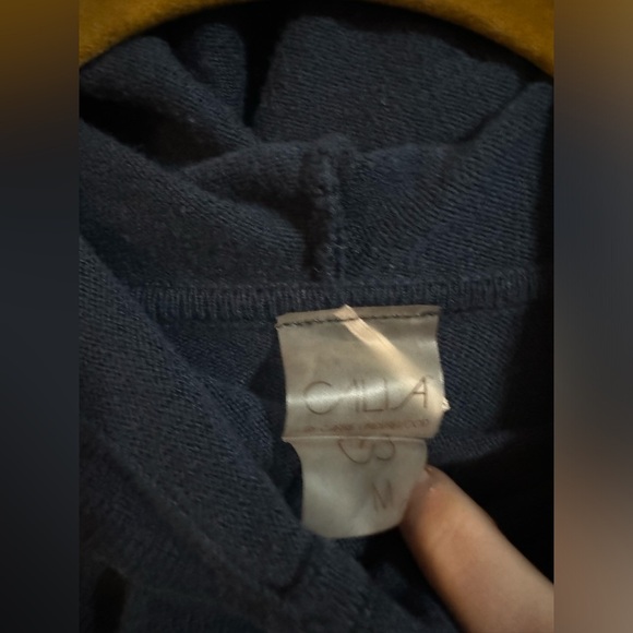 Calia By Carrie Underwood Navy Effortless Open Stripe Hoodie - Picture 3 of 4